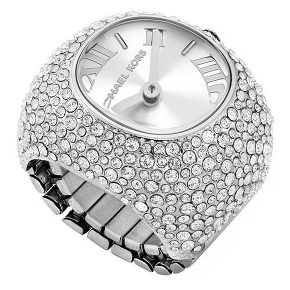 Women's Crystal Rylee Two-Hand Pave Stainless Steel Crystal Watch - Picture 1 of 1